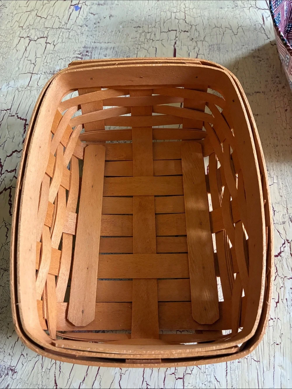 Vintage Longaberger Note Pad Basket with liner & protector